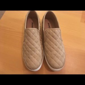 SODA Slip on Sneakers-Taupe 7.5